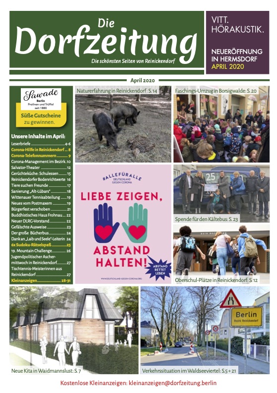 Die Dorfzeitung Reinickendorf April 2020