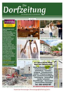 Titelseite des Magazins Die Dorfzeitung Reinickendorf Juli 2020