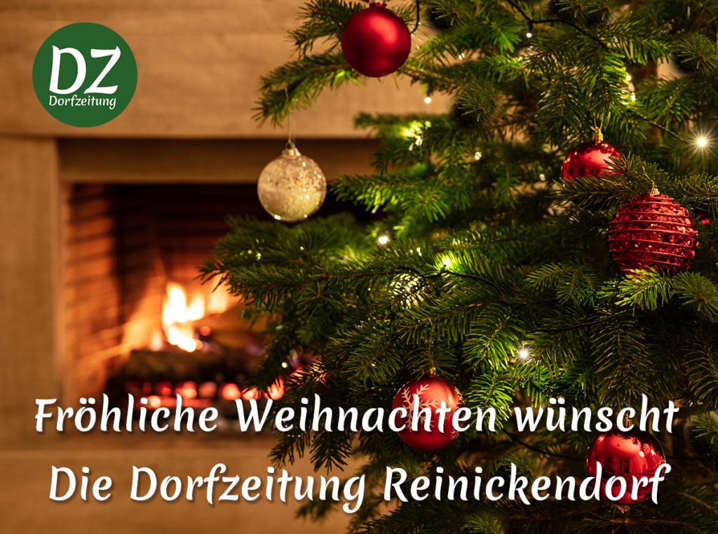 Fröhliche Weihnachten wünscht die Dorfzeitung Reinickendorf.