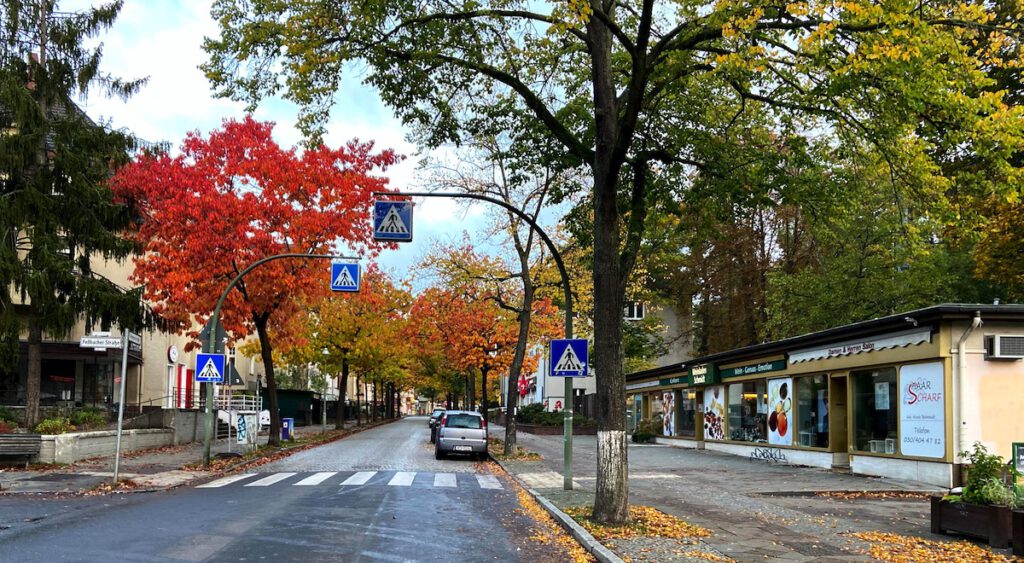 Die Heinsestraße in Hermsdorf.