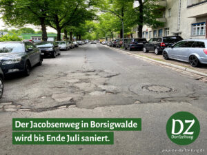 Fahrbahnerneuerung im Jacobsenweg