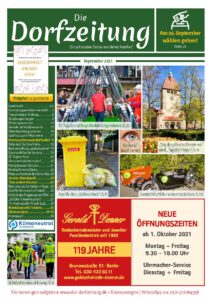 Titelbild Die Dorfzeitung Reinickendorf September 2021