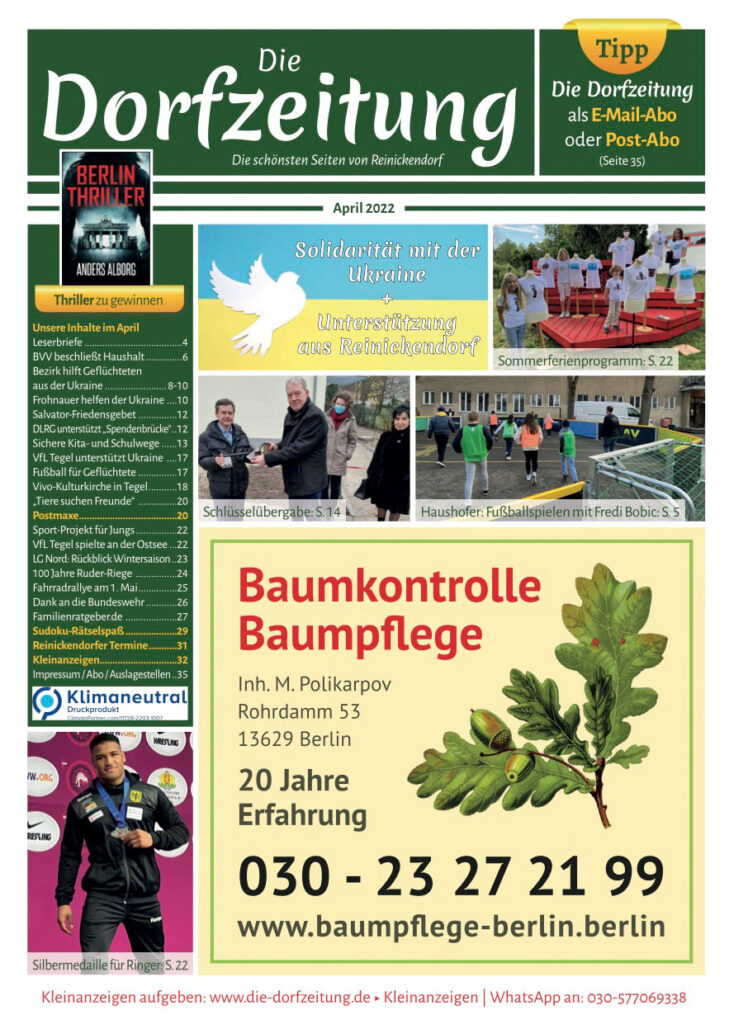 Die Dorfzeitung Reinickendorf April 2022