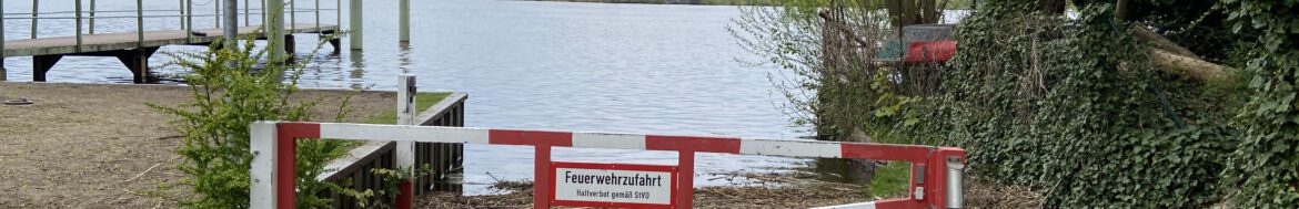 Die Slipanlage in der Fährstraße in Heiligensee