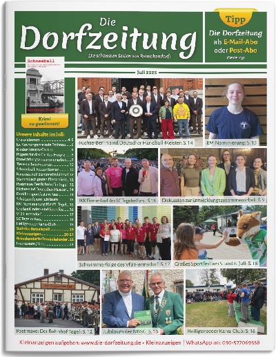 Titelbild Die Dorfzeitung Reinickendorf Juli 2025