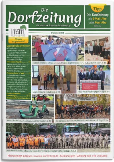 Titelbild Die Dorfzeitung Reinickendorf Oktober 2025