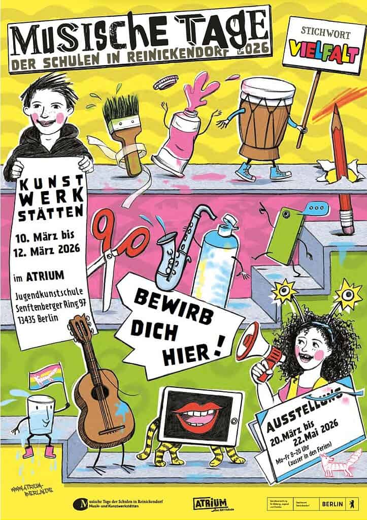 Das Plakat für die Musischen Tage 2026 © Piktogram GbR