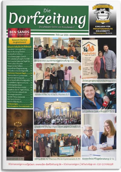 Titelbild Die Dorfzeitung Reinickendorf Februar 2026