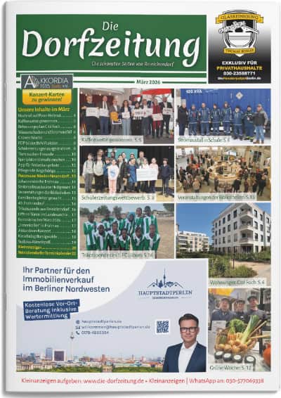 Titelbild Die Dorfzeitung Reinickendorf März 2026