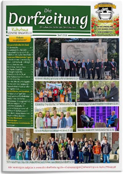Titelbild der Dorfzeitung Reinickendorf, Juni 2026