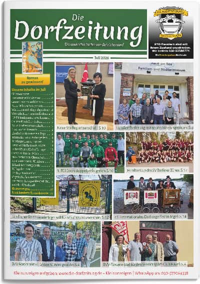 Titelbild Die Dorfzeitung Reinickendorf, Juli 2026