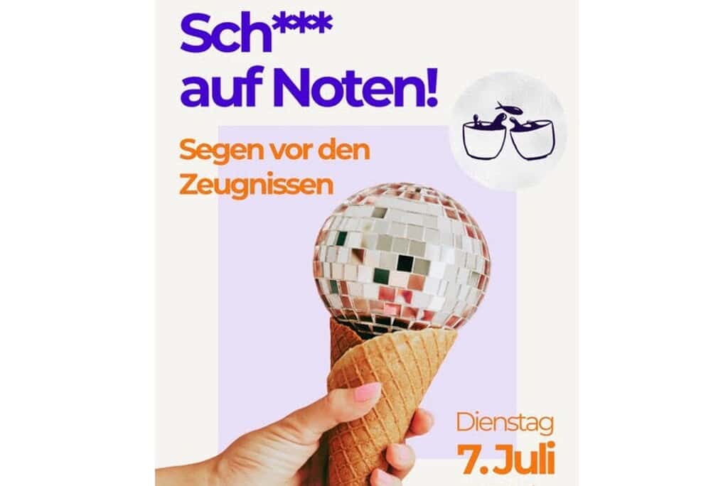 Segen vor den Zeugnissen. Grafik: ev. Kirche Hermsdorf
