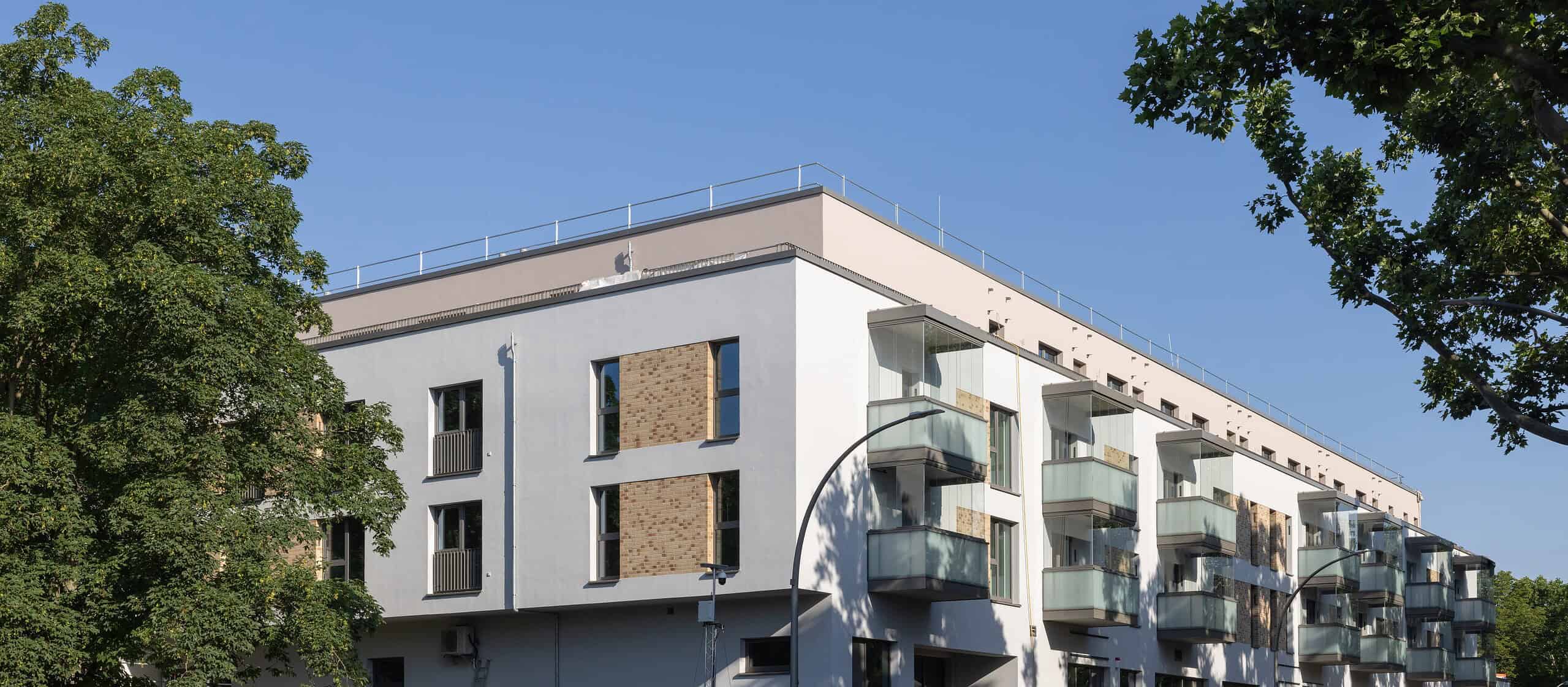 Außenaufnahme des neuen GESOcampus Quartier Alt-Wittenau an der Roedernallee