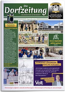 Titelseite der Dorfzeitung Reinickendorf September 2026
