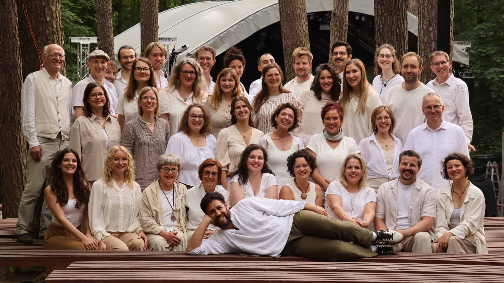 Chor der Joyful Singers Berlin bei einem Auftritt