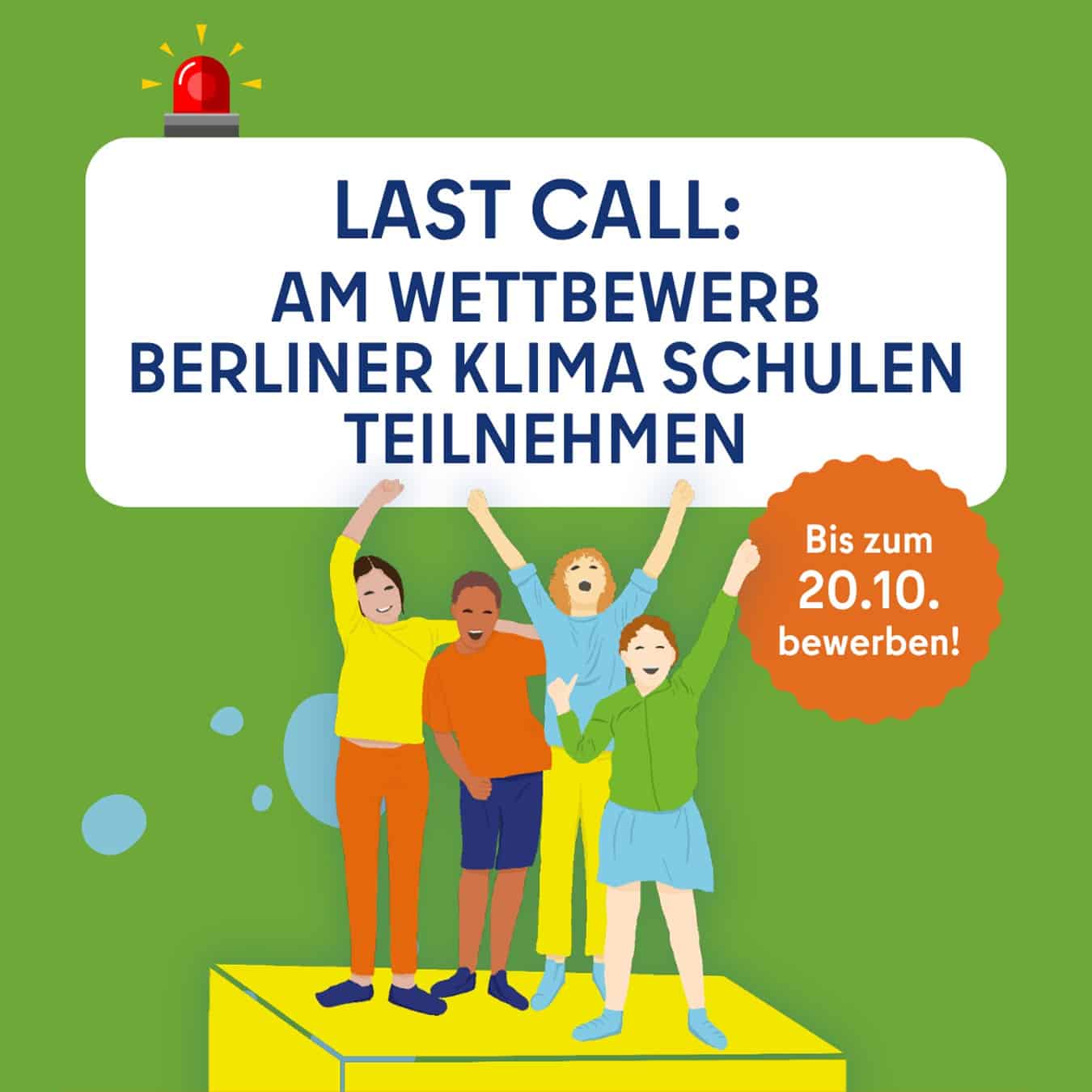 Eine Grafik, die vier Kinder jubelnde Kinder zeigt.